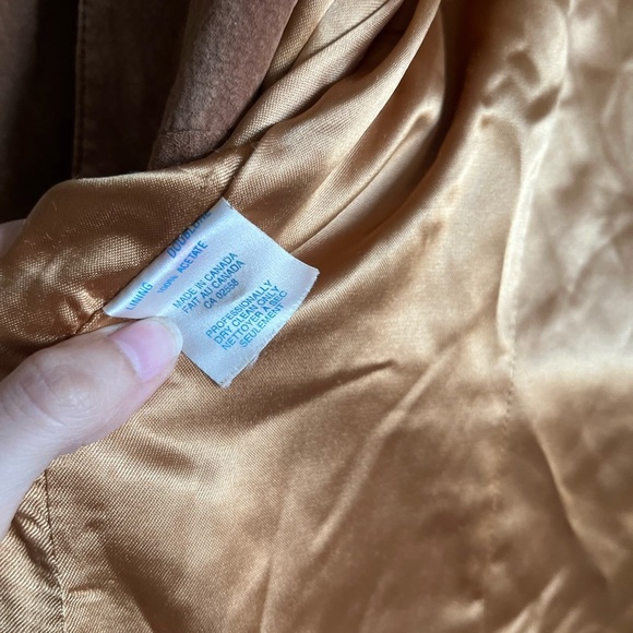 DANIER Suede Leather Western Cowboy Swirly-lines Brown Jacket - Picture 7 of 12